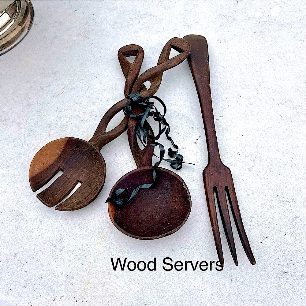 Brown Wood Serving Pieces Utensils